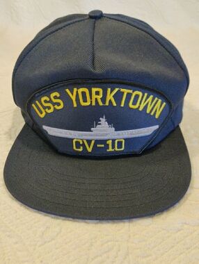 USS Yorktown CV-10 Navy Ship Hat Official Ball Cap U.S.A Made New